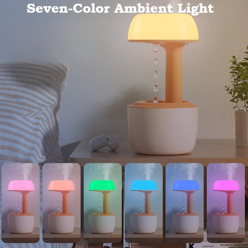 Anti-GRAVITY AROMA Humidifier สําหรับเดสก์ท็อปหน้าแรก Essential Oil Diffuser ในครัวเรือนขนาดเล็ก Water DROP Backflow Aromatherapy Diffusers