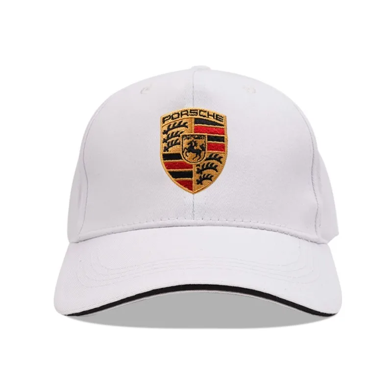 Car Baseball Cap Outdoor Adjustable Casual Hats Sunscreen Hat For Porsche 911 718 Taycan Panamera Cayenne Macan Cayman Accessory