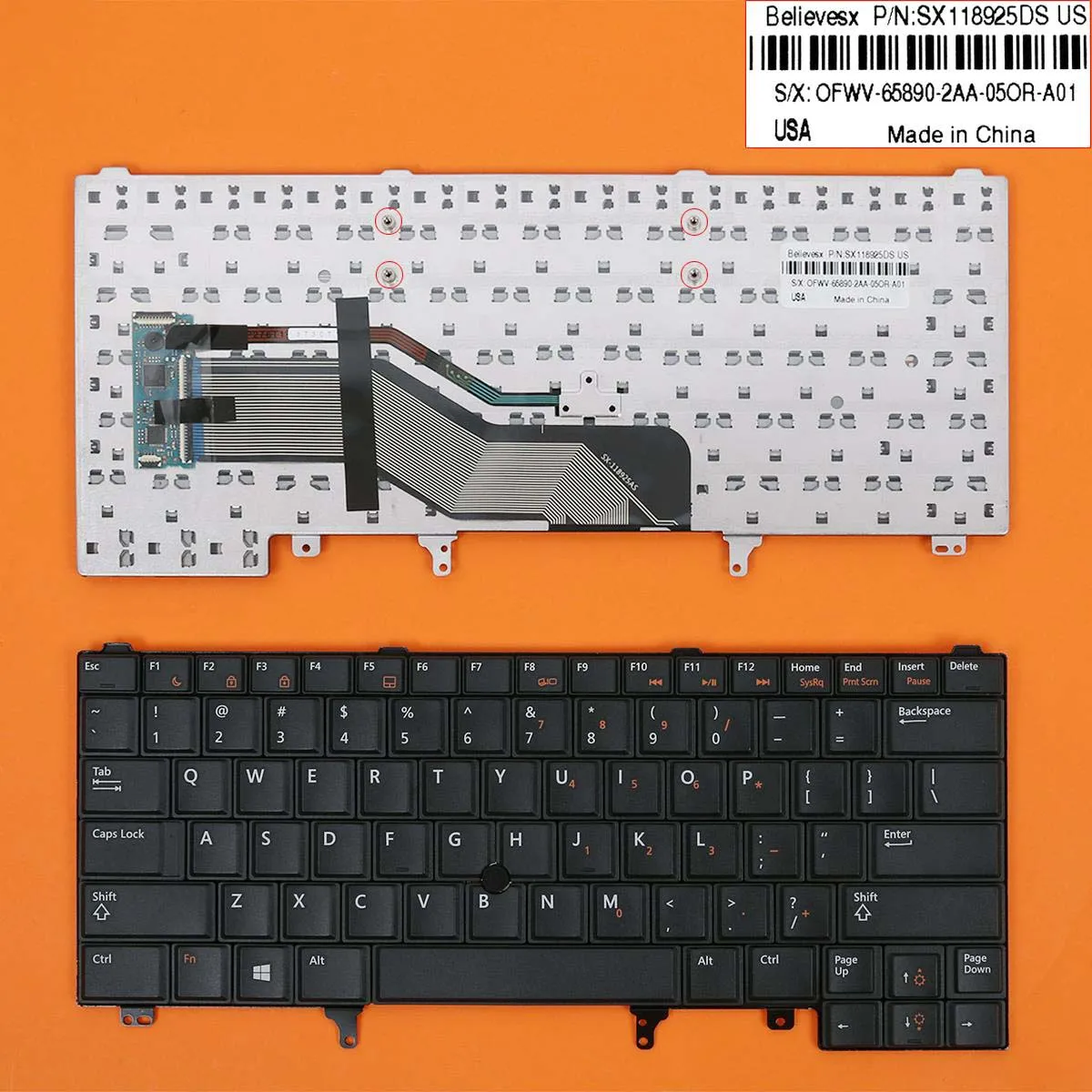 

Keyboard For DELL E6420 E6320 E5420 E6430 E6220 E6220 E5430 Laptop Keyboard