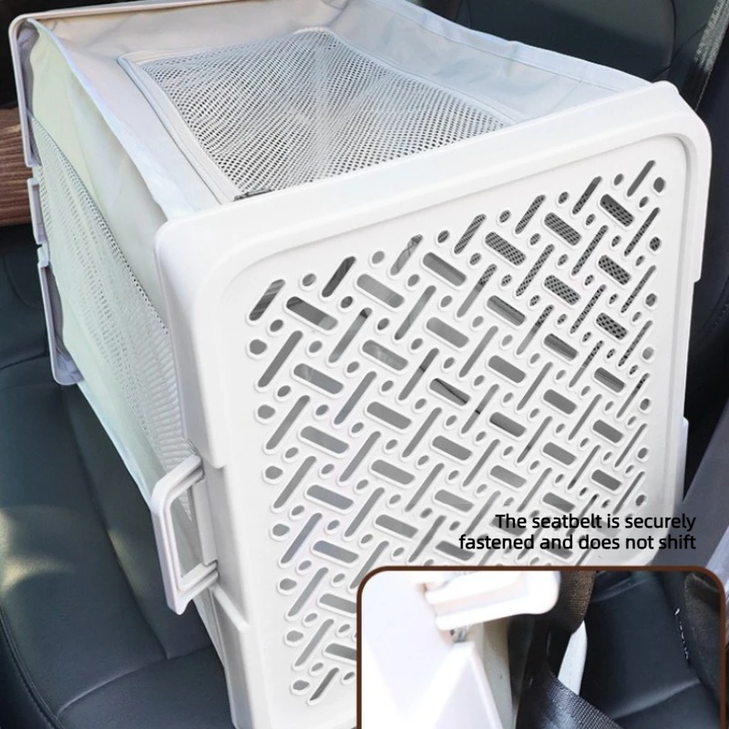 

Складная переноска для собак и кошек, дорожная клетка для животных, портативная дышащая переноска для кошек и собак из ткани Оксфорд, износостойкая дорожная сумка