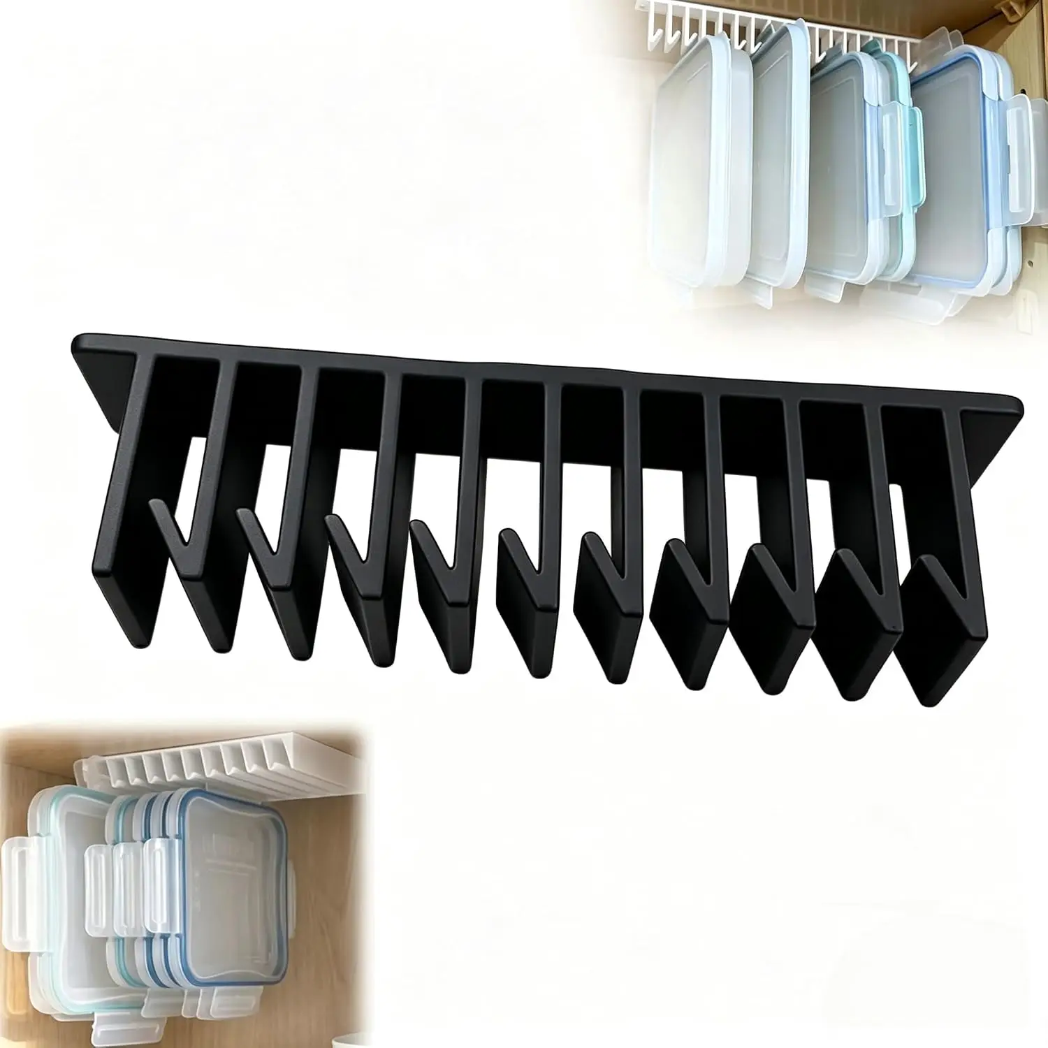 Kitchen Under‑Cabinet Food Container Lid Organizer Kitchen Sink Storage ...