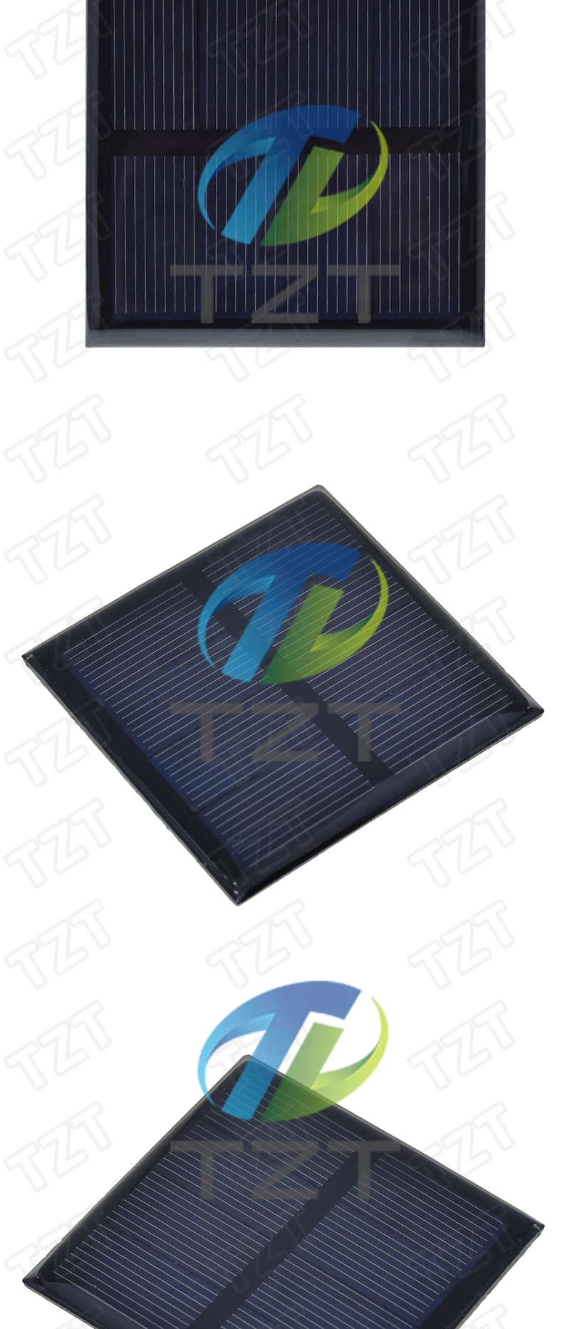 TZT 1/3/5PCS Solarzelle 2V 150mA 0,3W 60*60MM Solarsystem DIY für Batterie-Handy-Ladung, polykristallines Solarpanel – Detail 8