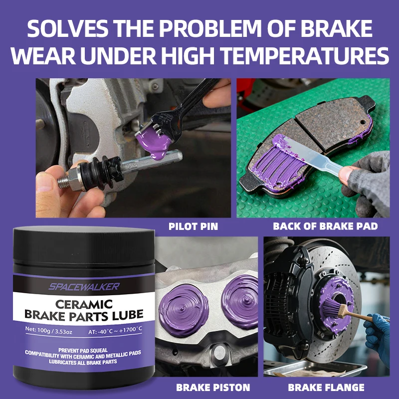 Gel lubrificante para freio cerâmico - Redutor de alto desempenho, graxa para sistema de freio resistente para motocicletas, caminhões, - de longa duração