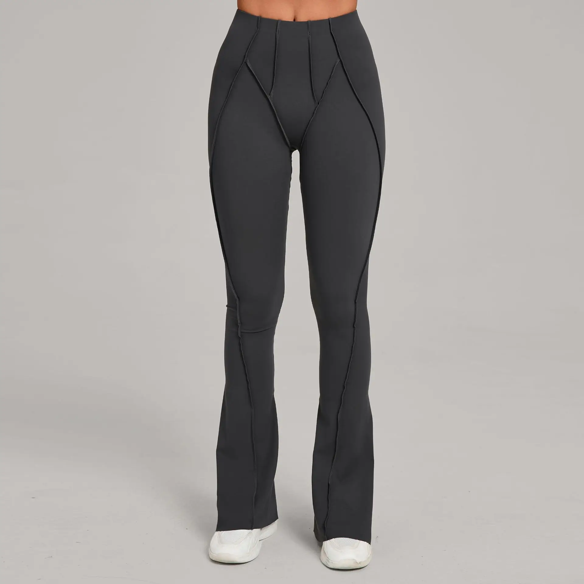 Three-dimensional Fitness Flare Leggings Women High Waist Yoga Pants Breathable Quick Dry Sports Tights Fitness Workout Trousers