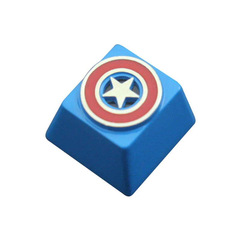 Keystone Artisan Keycap สำหรับแป้นพิมพ์ Shield Pentagram Anime Video Theme Blue สีสังกะสีแม่พิมพ์ทำขนมที่กำหนดเอง