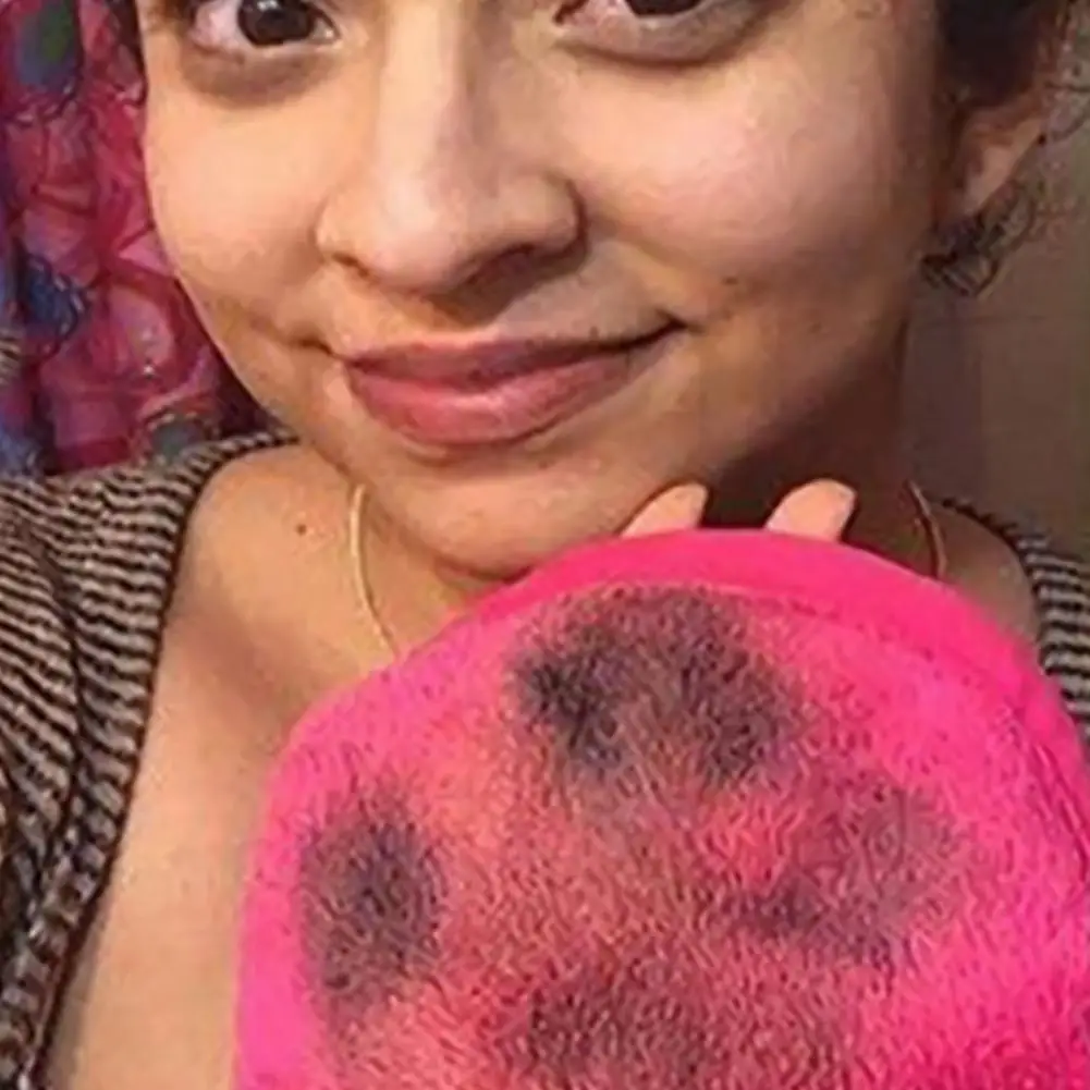 Useful Makeup Remover Towel Eraser Wear-resistant Lightweight Makeup Remover Wipe Cloth for Eyeliner Foundation Lipstick