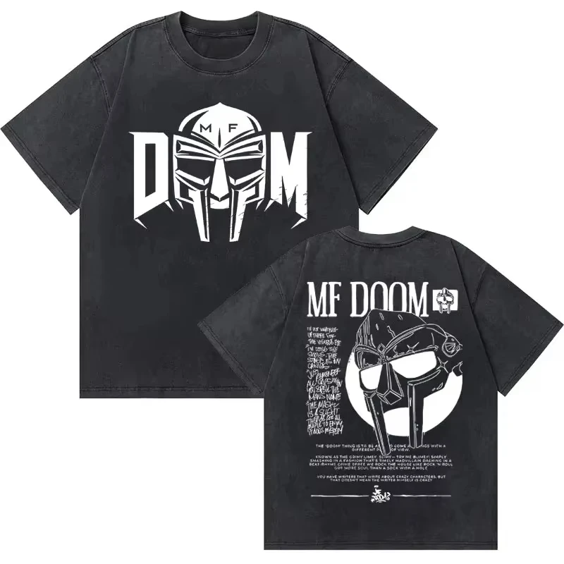 

Рэпер Mf Doom MM FOOD Doomsday Графическая футболка Мужчины Женщины Хип-хоп Рэп Винтажная футболка Мужская мода Крутые футболки большого размера
