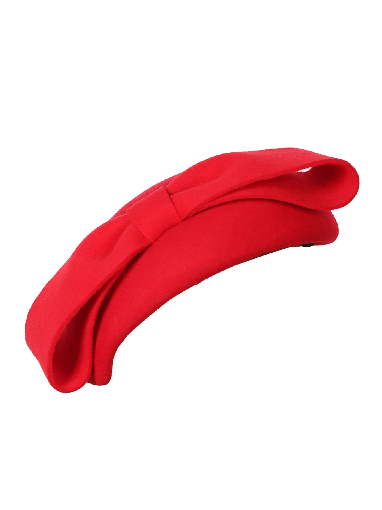 FS Wollfilz-Braut-Fascinator- und Derby-Hüte für Damen – Rote/Schwarze elegante Kirche, Kentucky Tea Party Hochzeit Pillbox Cap – Detail 15