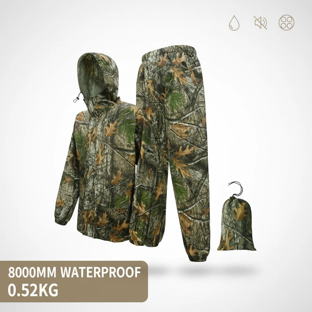 Outdoor Hunting Pants Women - WELEAD Camouflage Rain Suit Waterproof Hunting