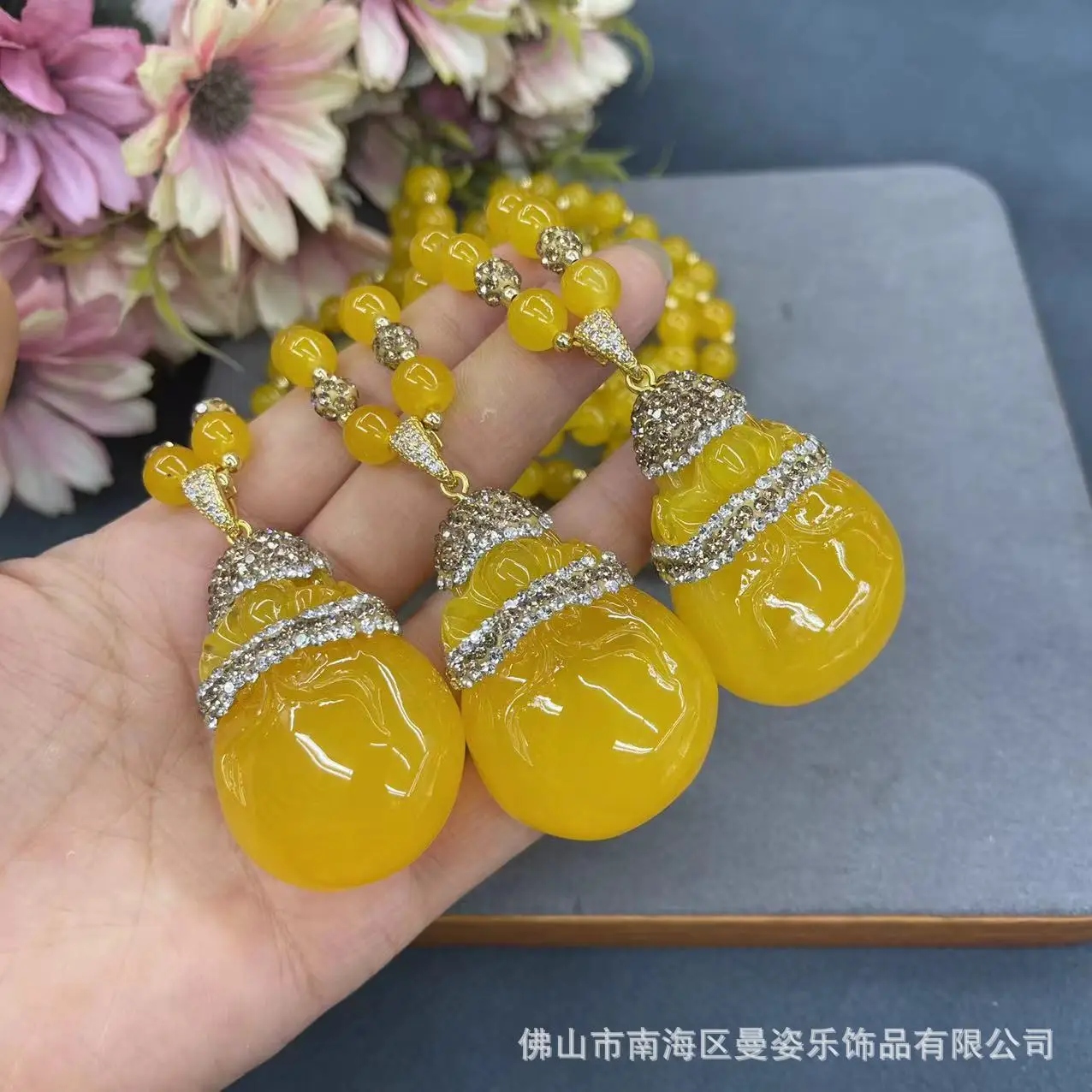 DIY accessories New second-generation optimized beeswax lucky bag pendant sweater chain new Chinese personalized money bag neckl