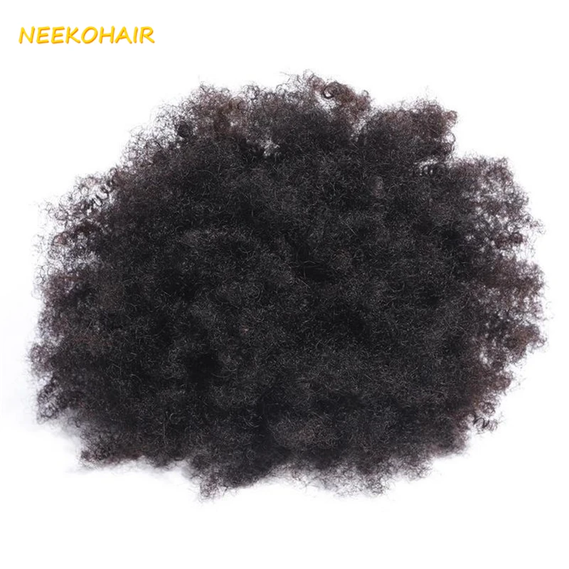 Afro Kinky Curly Human Hair Bundles Natural Color 10-30" Brazilian Remy Human Hair Hair Extensions Curly Weave For Women