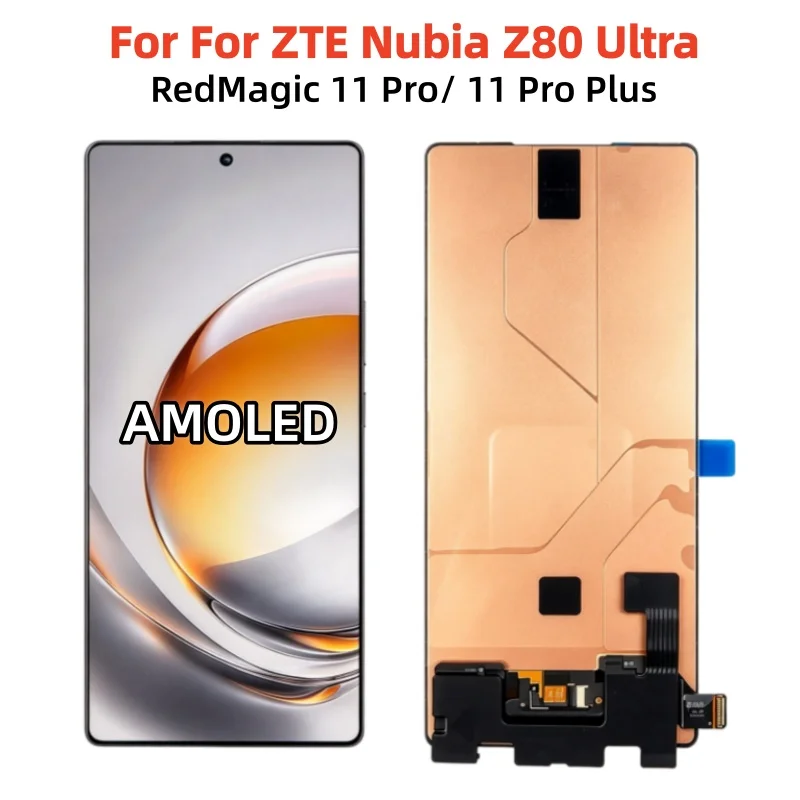 6.85''AMOLED Original For ZTE Nubia Z80 Ultra LCD Display Touch Screen Digitizer Assembly For RedMagic 11 Pro/ 11 Pro Plus LCD
