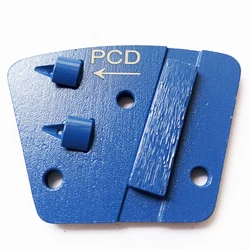Trapezoid PCD Right and Left Diamond Grinding Disc Wheel Sintered Segment Metal Block Abrasive For Epoxy Concrete Floor