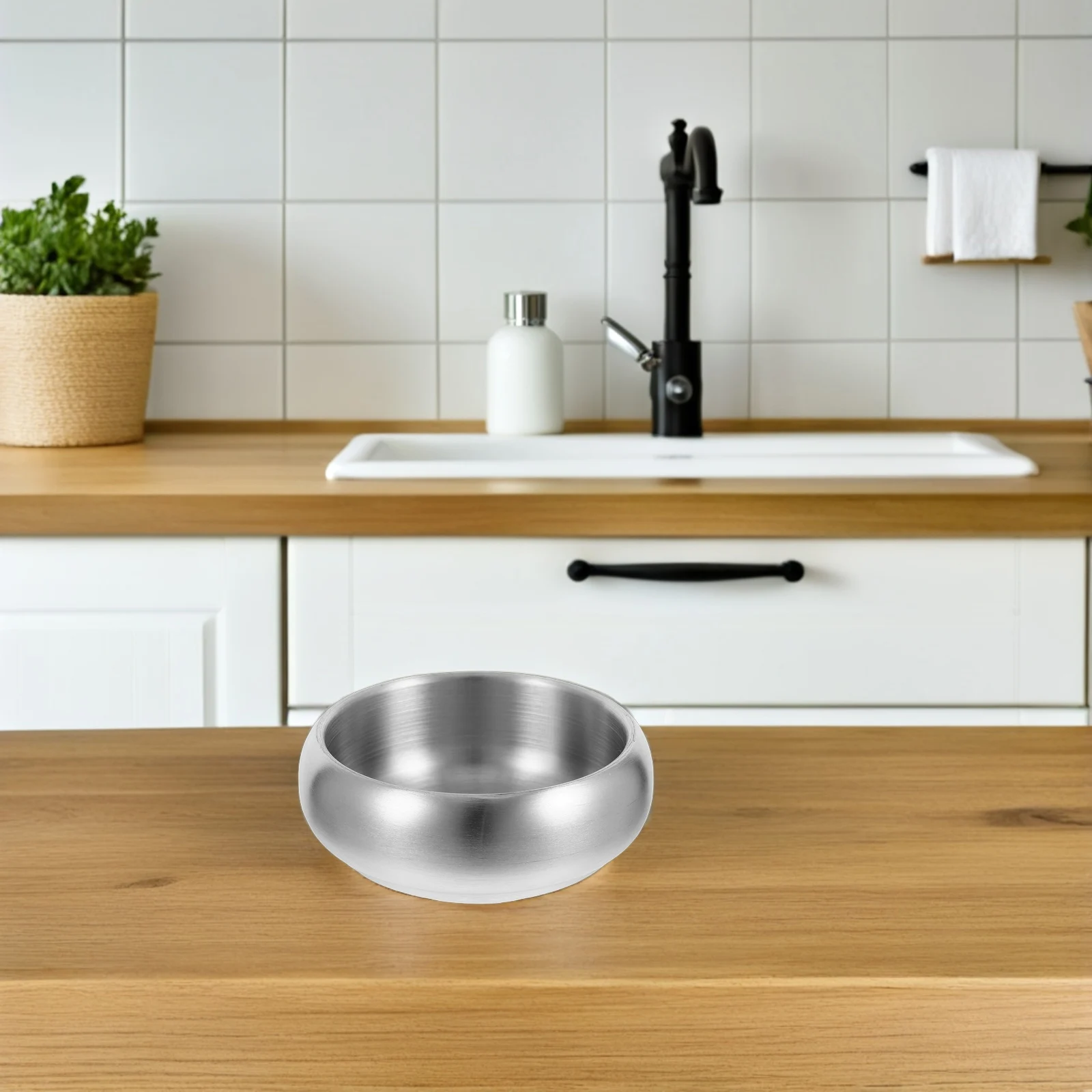 

Stainless Steel Rice Bowl Creative Double-Layered Insulated Design for Home Restaurant Use 9Cm Cooking Sauce Salad Candy Holder