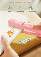 Customized Ironing Name Stickers Waterproof Seam-free Clothes Label  For Kids Children School Uniform Clothing Towel Tag Sticker