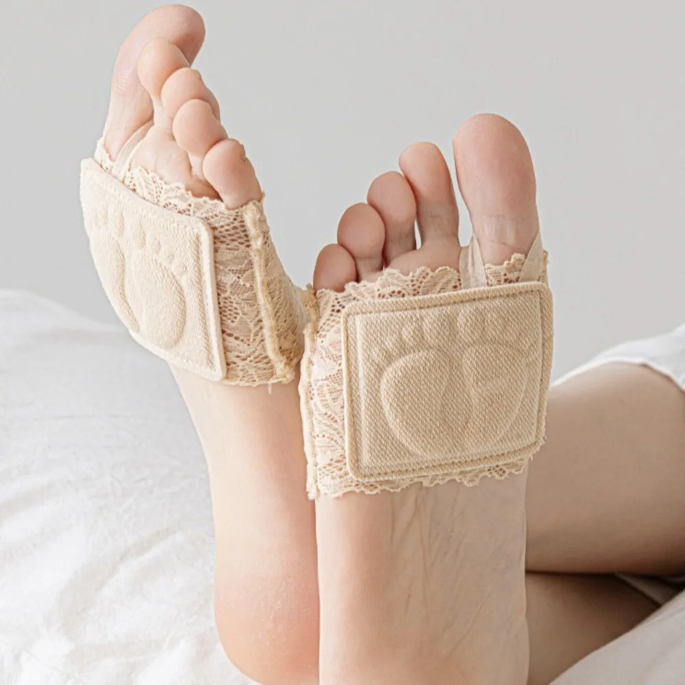 Forefoot Pads Women High Heels Toe Socks Half Socks Thin Sponge Breathable Pain Relief Insole Shoes Summer Cushion Socks