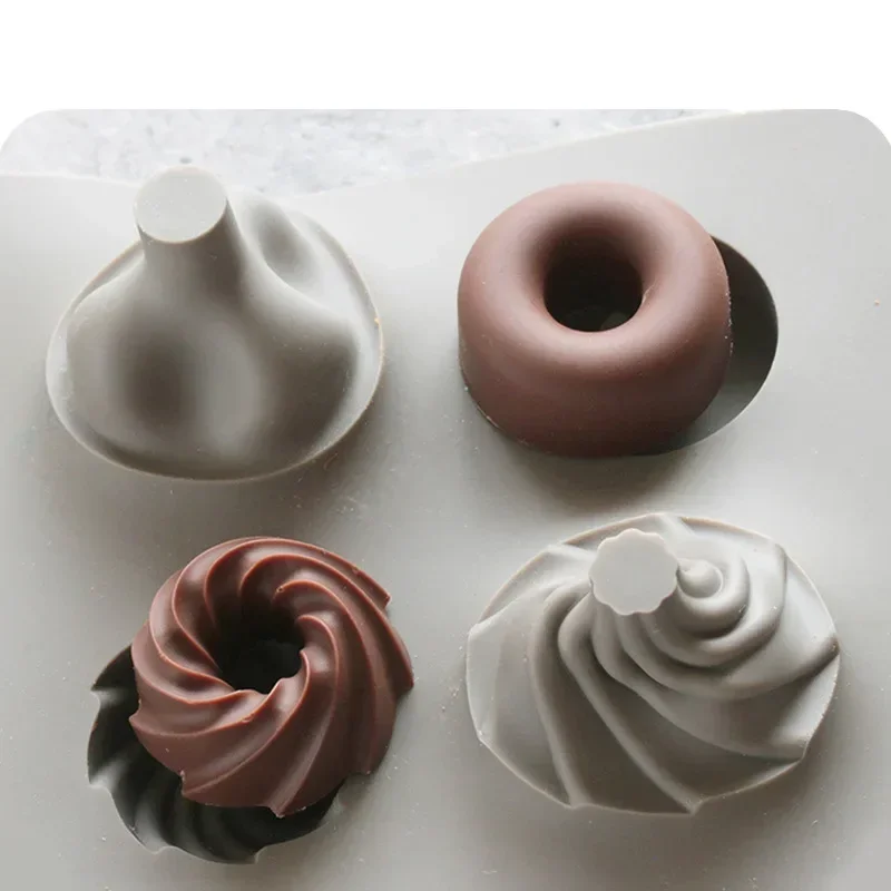 미니 과일 케이크 실리콘 금형 딸기 도넛 바나나 캔디 초콜릿 퐁당 케이크 장식 금형 주방 디저트 Bakeware