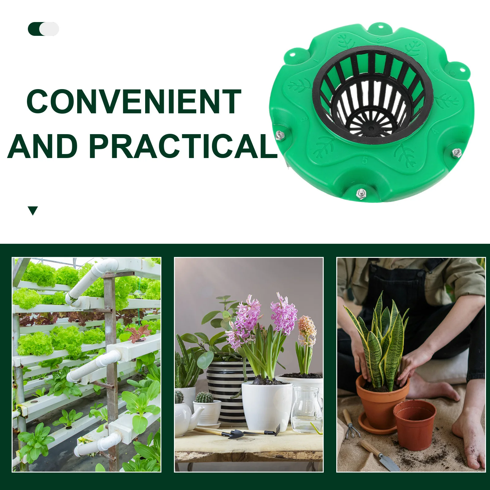 6 قطعة سلال زراعة بركة الجزيرة العائمة المائية الأواني المائية مجموعات مقاومة للطقس لبرك البحيرات والحدائق المائية