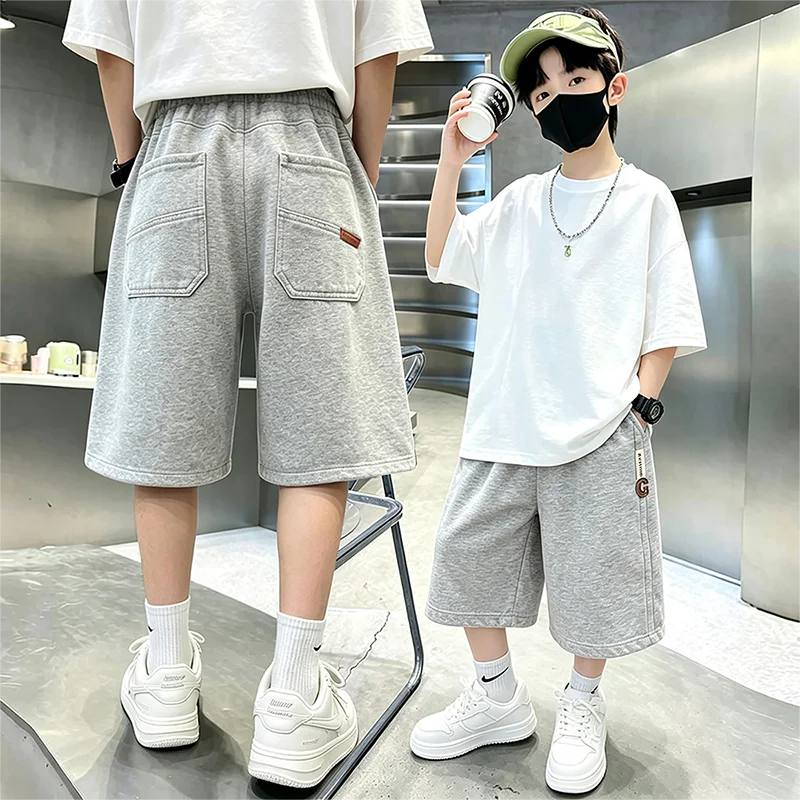 2026 New Fashion Boys Shorts Casual Pants for Kids Tween Toddler Cool Bottom Age 4-14Y Students Summer Fashion Sporty Shorts