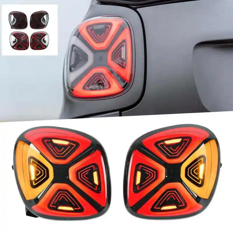 

Facelift Style Full LED Tail Lights with Welcome Light for Smart Fortwo Forfour 453 2015 2016 2017 2018 2019 2020 2021