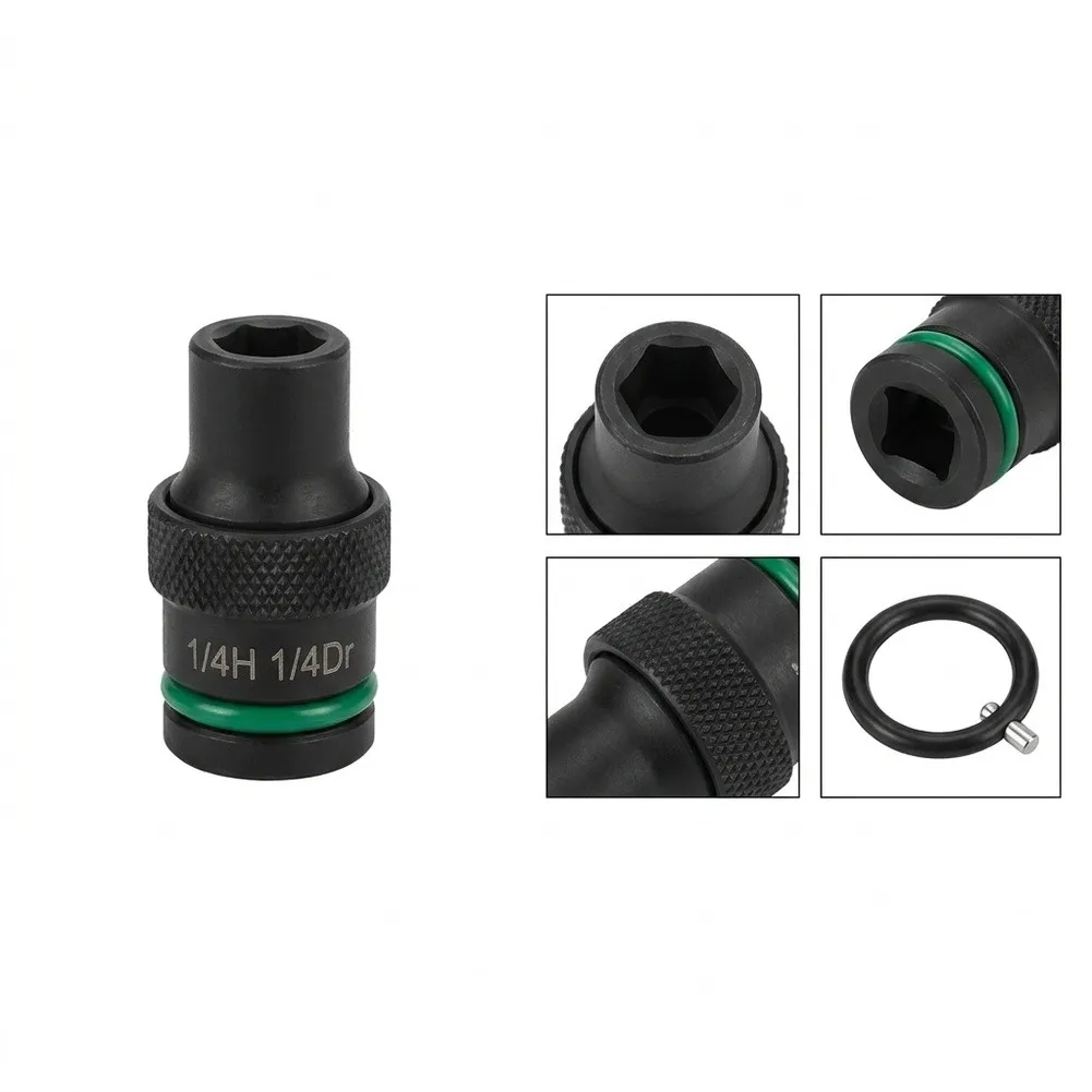 For IMPACT Wrench Hex Bit for Socket Adapter 1pc with for Quick Release Lock for 1/2 3/8 1/4 Inch to 6.35mm Drive Compatibility