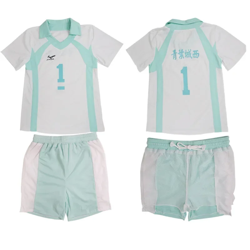 Anime Haikyuu!! Aoba Johsai VBC High School Cosplay Oikawa Tooru Volley Ball Club Jersey Cosplay Costume Uniform Sportwear