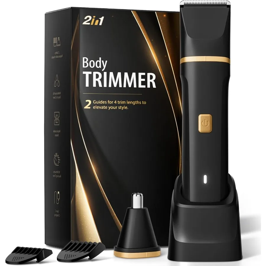 

Электрическая бритва для мужчин IPX7, водонепроницаемая универсальная бритва для храма, паха, носа, ушей, волос, бороды, тела, триммер для мужчин, боли