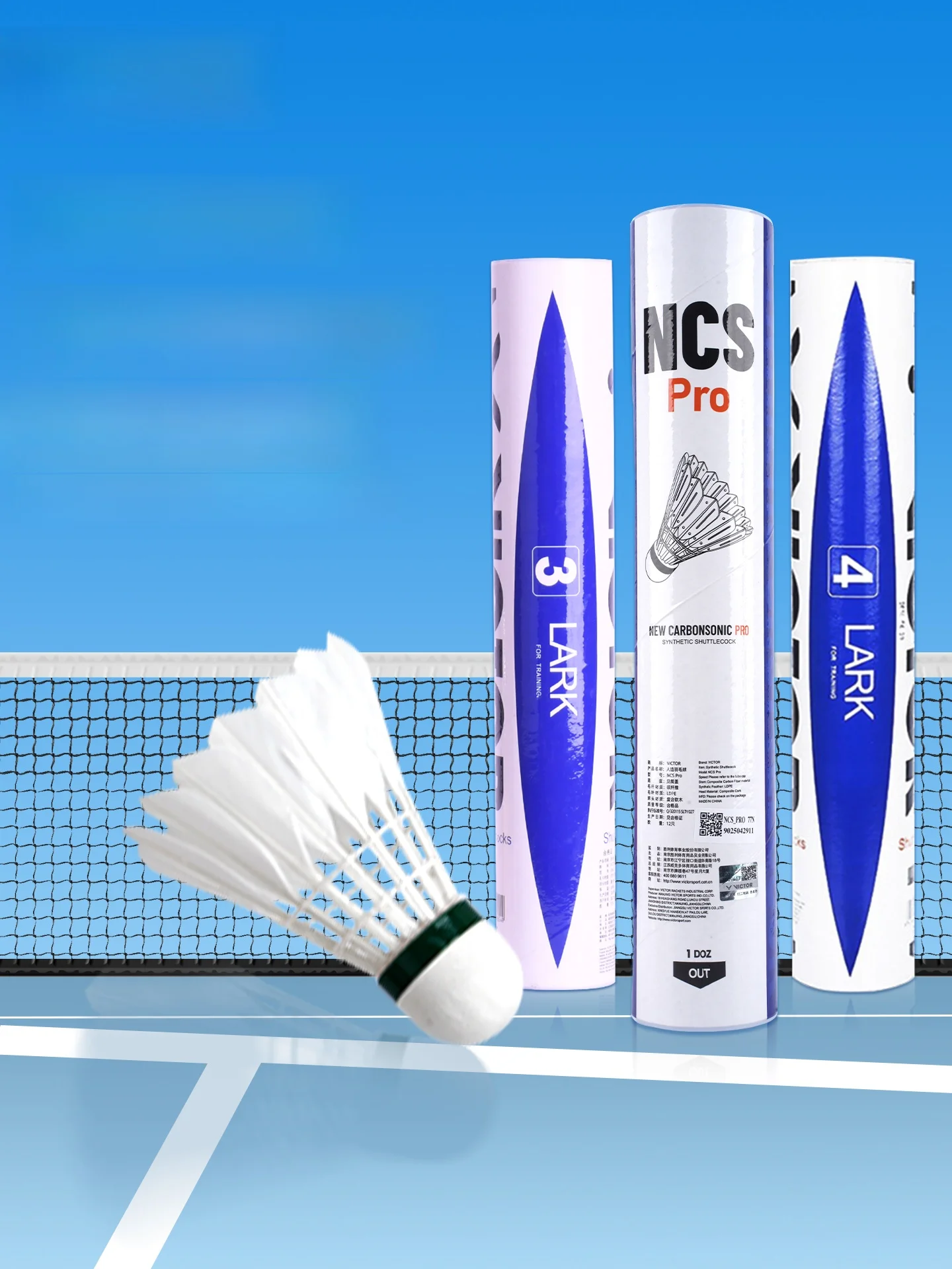 victor-carbon-sound-pro-max-master-9-volant-de-badminton-plumes-d'oie-plumes-de-canard-entrainement-competition-durable-cloud-sp