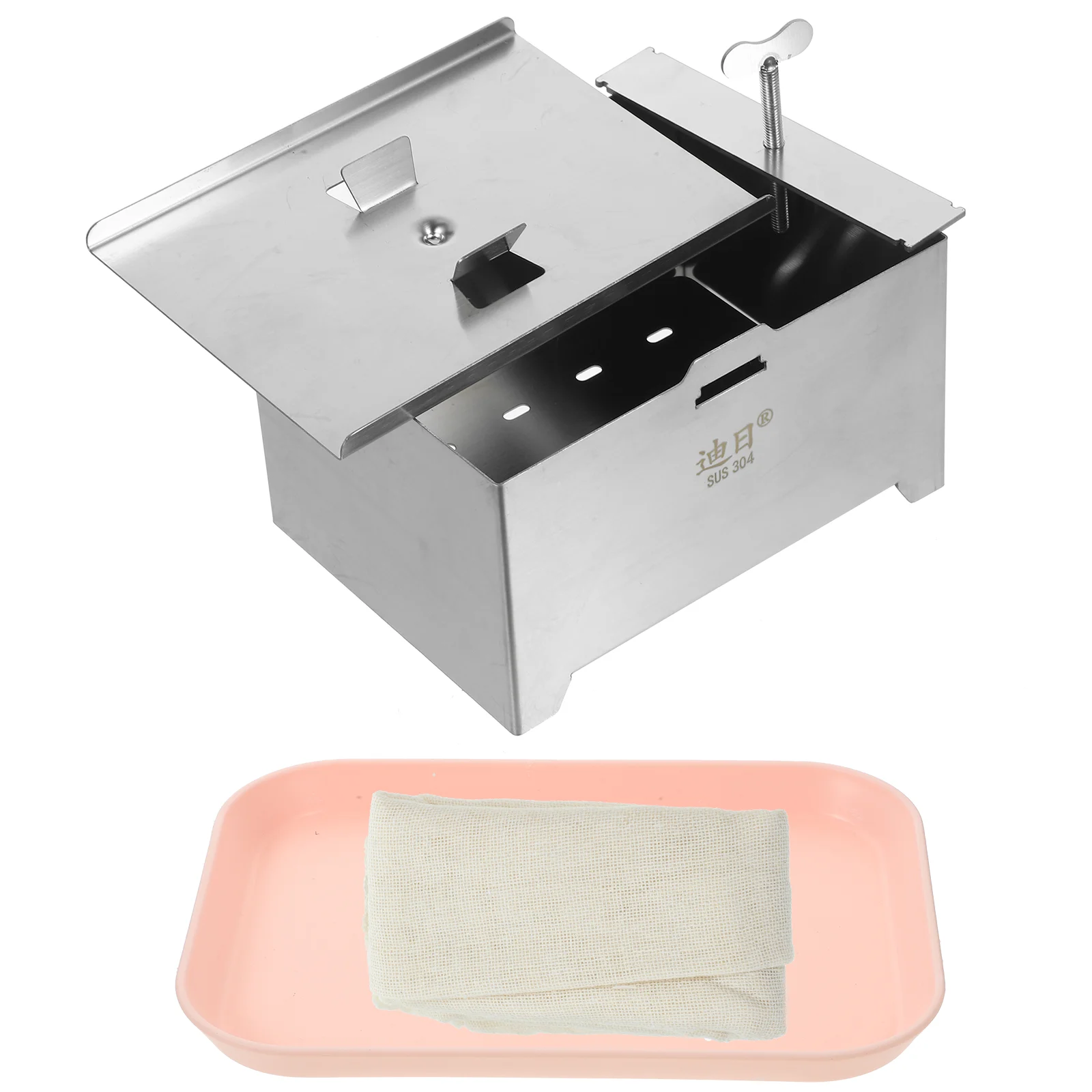 

Tofu Mold Convenient Press Mould Bean Curd Making Cheezeits Machine Washable DIY Stainless Steel Household Cheese