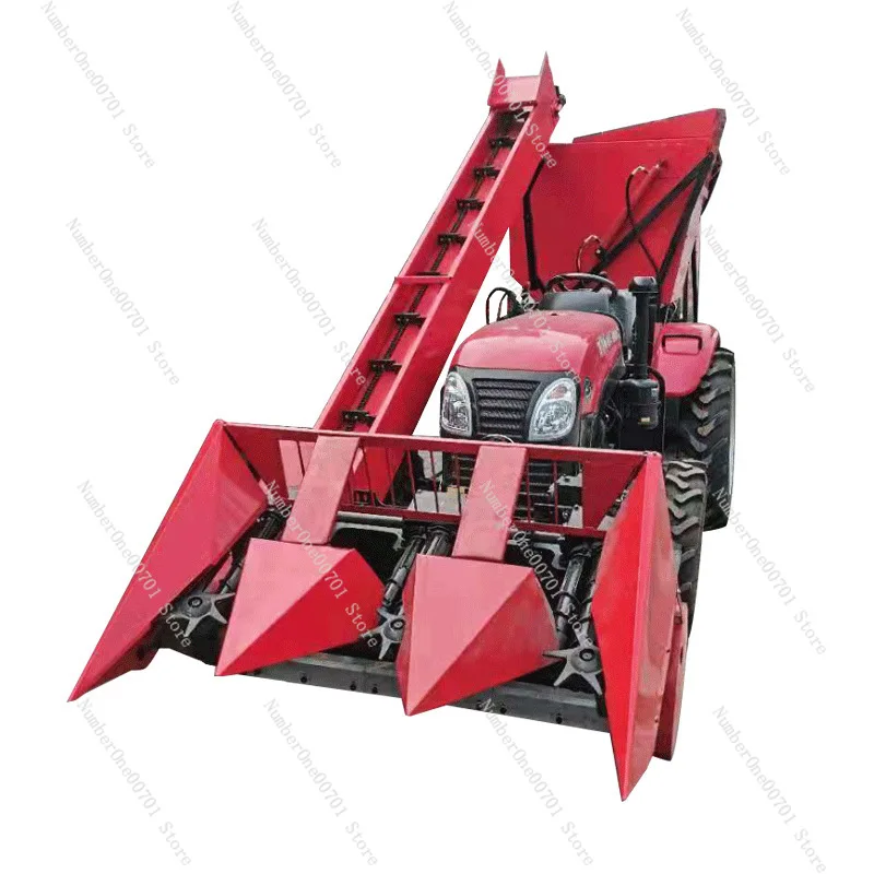 Small Four-Wheel Tractor Straw Crushing Recycling Returning Corn Harvester Agricultural Two Rows and Three Rows Corn Harvester