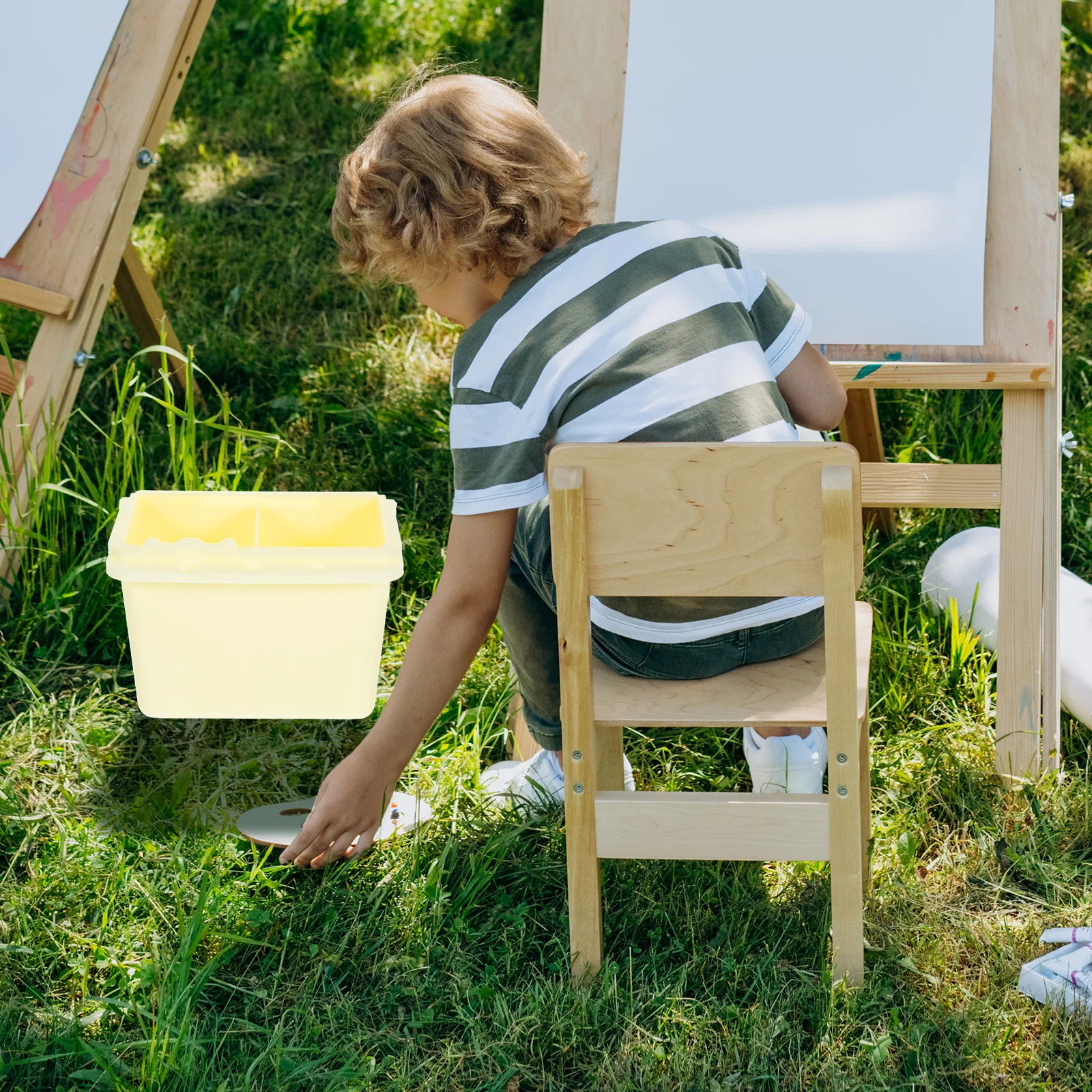 

Multifunctional Brush Painting Art Supplies Bucket Cleaning Tool Art Supplies Space Painting Brush Washing Bucket Saving