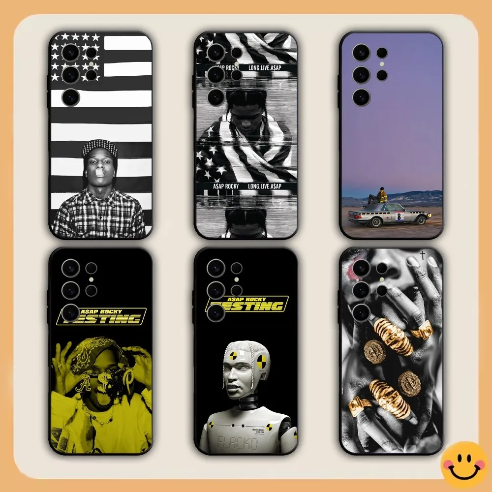 Rapper A-Asap R-Rocky Phone Case For Samsung S21,S22,S23,S24,S30,Ultra,S20,S30,Plus,S21 Fe,Note20 5G black Cover