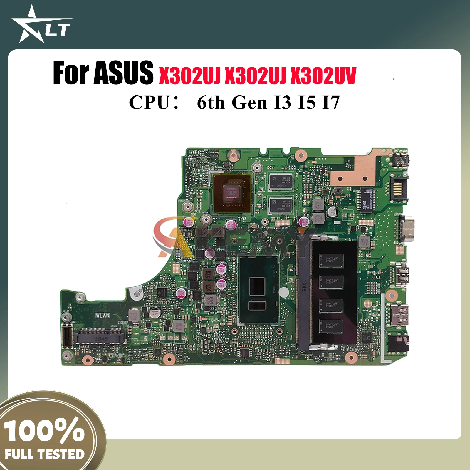 

X302UJ Материнская плата для ноутбука ASUS VivoBook X302U X302UV X302UJ Материнская плата для ноутбука с процессором I3 I5 I7 100% тестирование ОК быстрая доставка