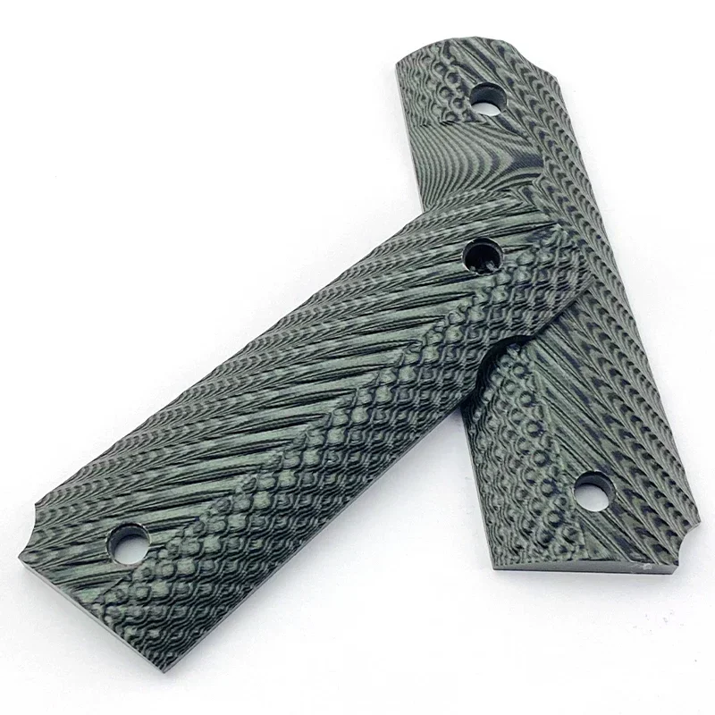 1pair tactics pistol 1911 grips G10 Non-slip Grips custom Grips CNC Material 1911 accessories