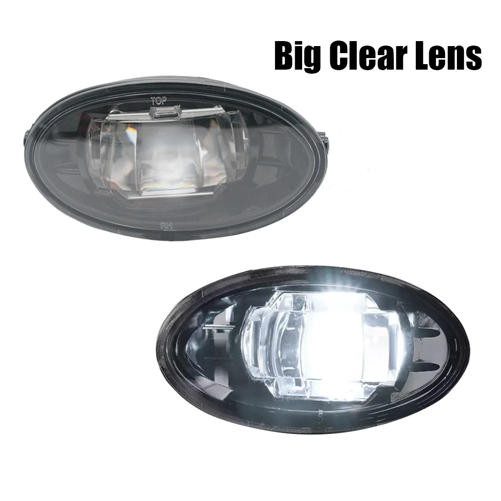 2X Upgrade LED Fog Lights Assembly for Honda Civic FB 2014 2015 Car PTF Headlights with Clear Lens Daytime Running Light