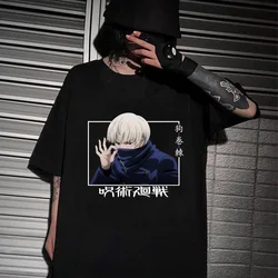 Camiseta de Anime Jujutsu Kaisen para mujer, camisa gráfica Inumaki Toge, ropa de calle de Hip Hop, camiseta informal Harajuku de manga corta, Tops para mujer