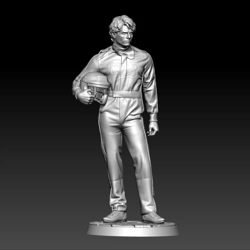 1/24 75mm 1/18 100mm Resin Model Kits Cruise Racing Driver Unpainted No Color RW-894