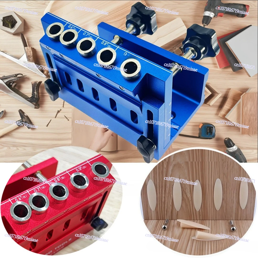 New Woodworking Punch, Adjustable Slant Hole Positioner, Wood Plate Metric and British Punch Cabinet Plate Aluminum Alloy