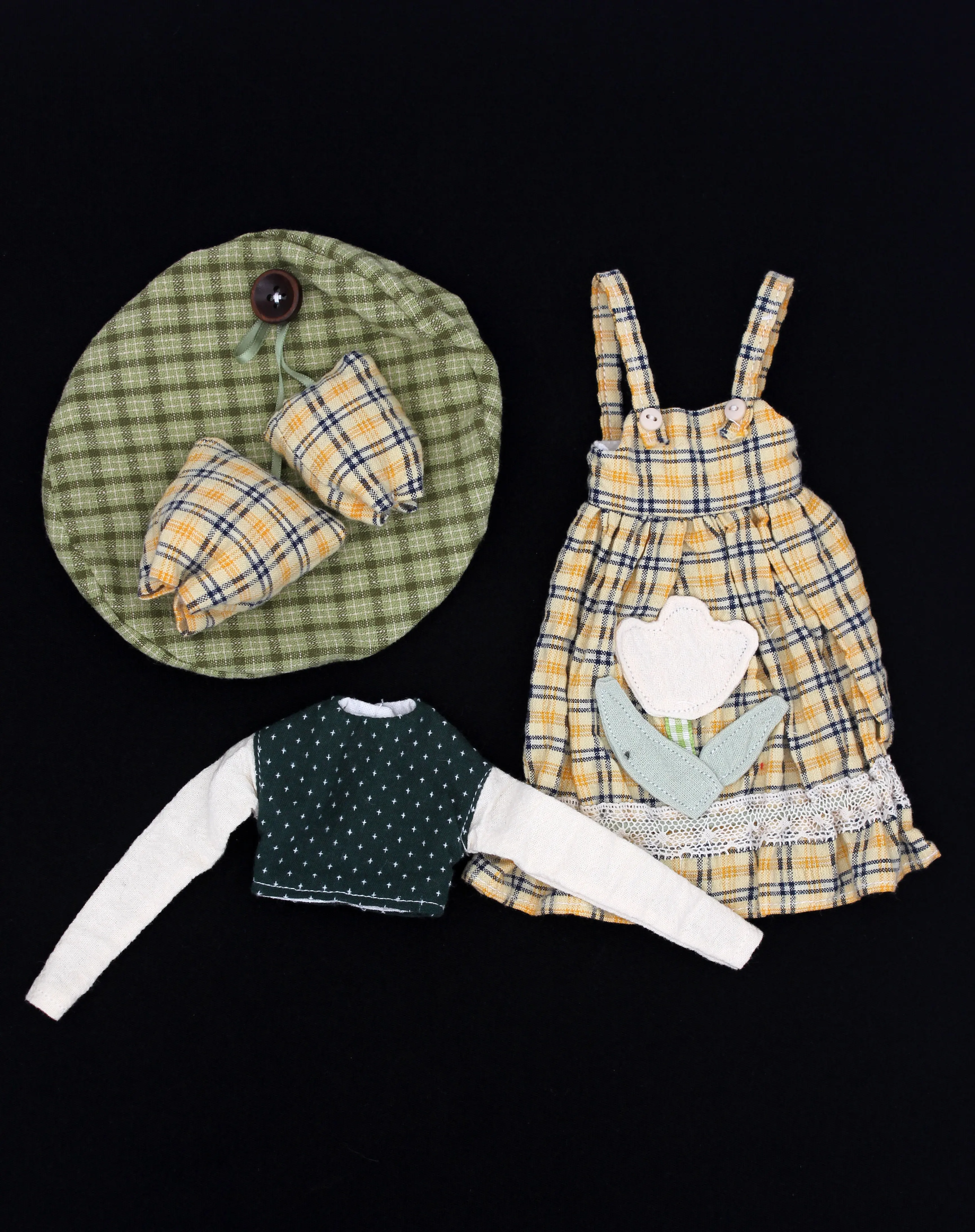 

s Dula Doll Clothes Dress Self-created Tulip sundress set Blythe ob24 ob22 Azone Licca ICY JerryB 1/6 Doll Accessories