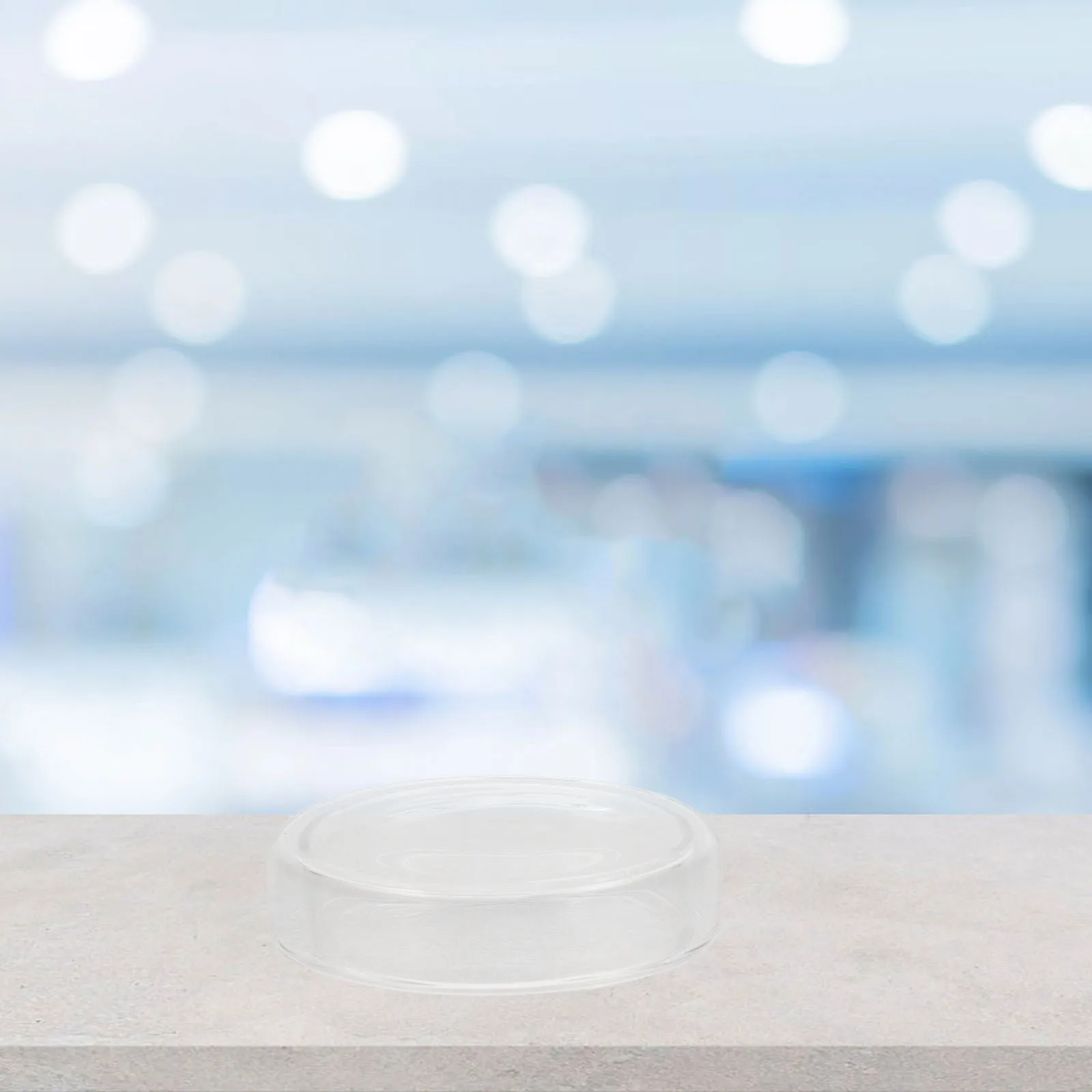 6 قطعة مختبر واضح عالية البورسليكات الزجاج أطباق بتري تصميم مسطح لوحات ثقافة الخلية معقمة قابلة لإعادة الاستخدام ثقافة أجار