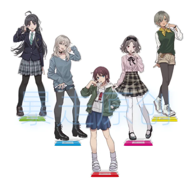 Anime GIRLS BAND CRY あわ すばる えびづか とも kawaragi momoka Acrylic Stand Figure Model Plate Cosplay Collection Desktop Decor BTDM