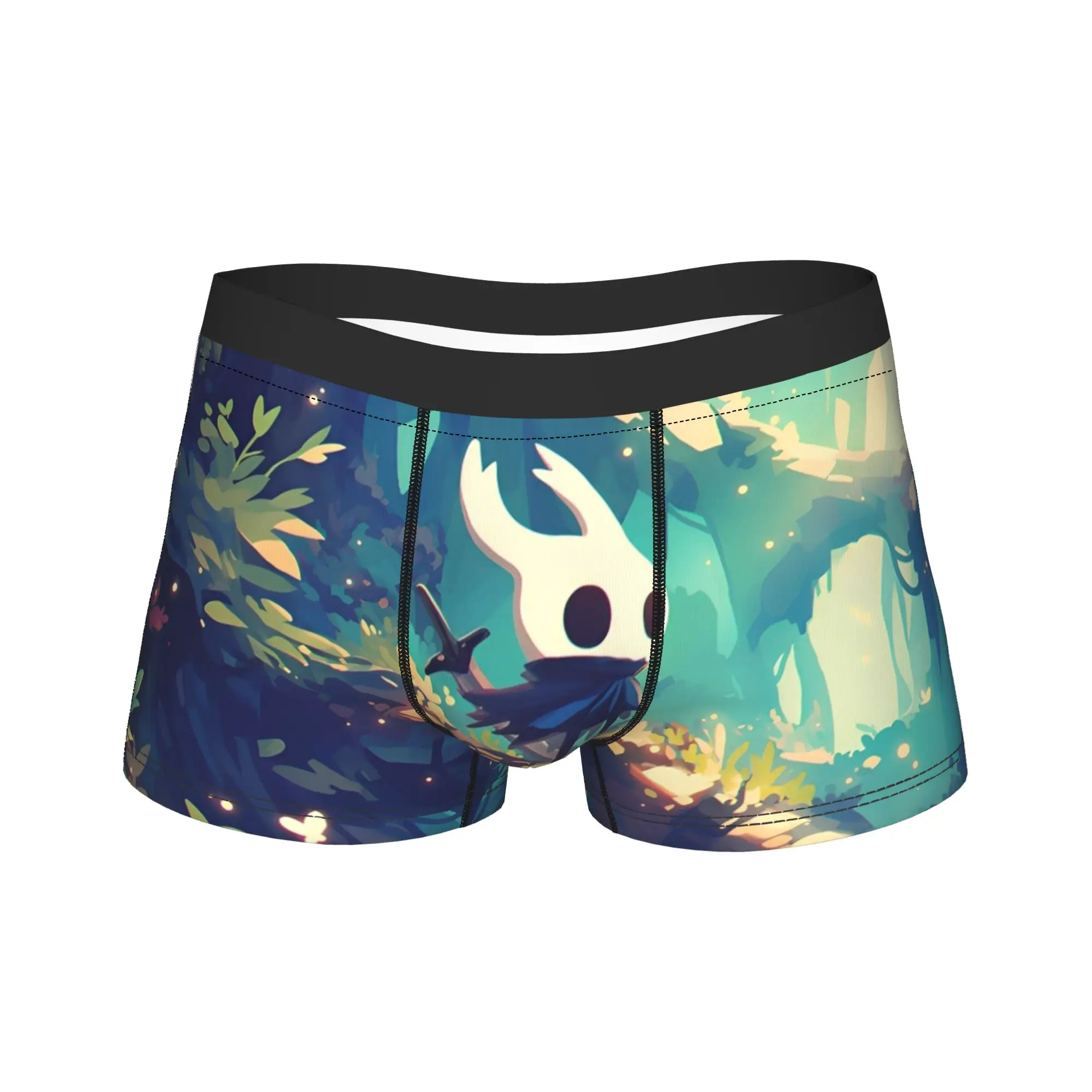 

Man Hollow Knight Silksong Boxer Briefs Shorts Panties Breathable Underwear Advanture Game Homme Novelty Plus Size Underpants