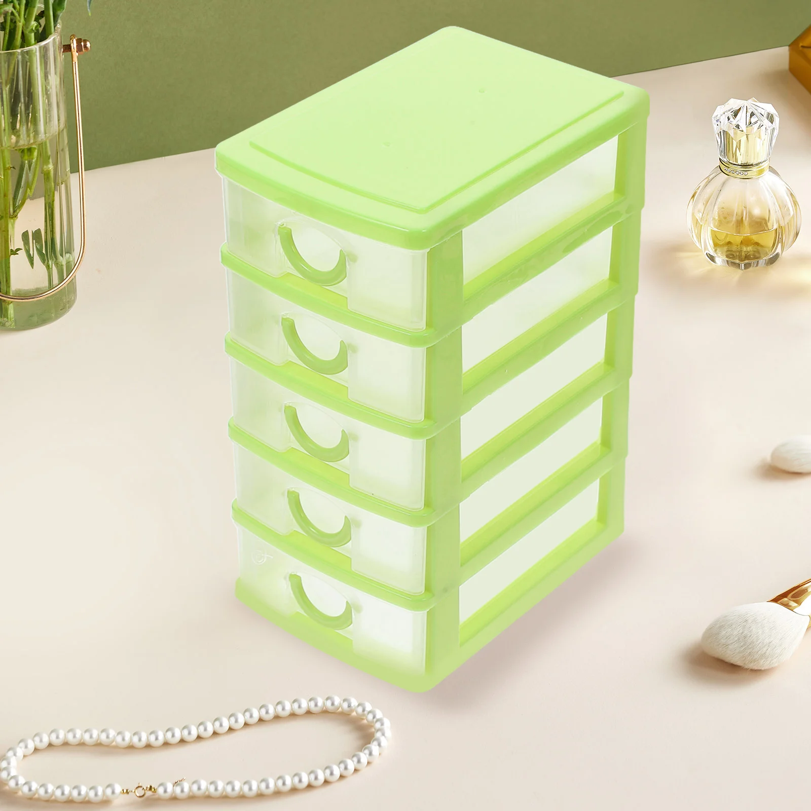 Desk Storage Box Small Drawers Plastic Detachable Shortage Container for Desktop Mini Makeup Organizer with Pp