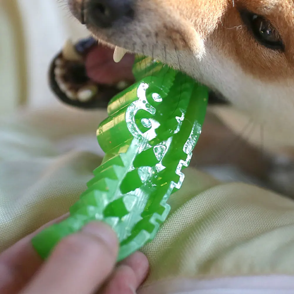 Giocattolo per cani da masticare e fetch ad alimentazione lenta Cane alimentatore lento Giocattolo puzzle Alligator Treat Dispenser interattivo Puzzle per cani Giocattolo per cani