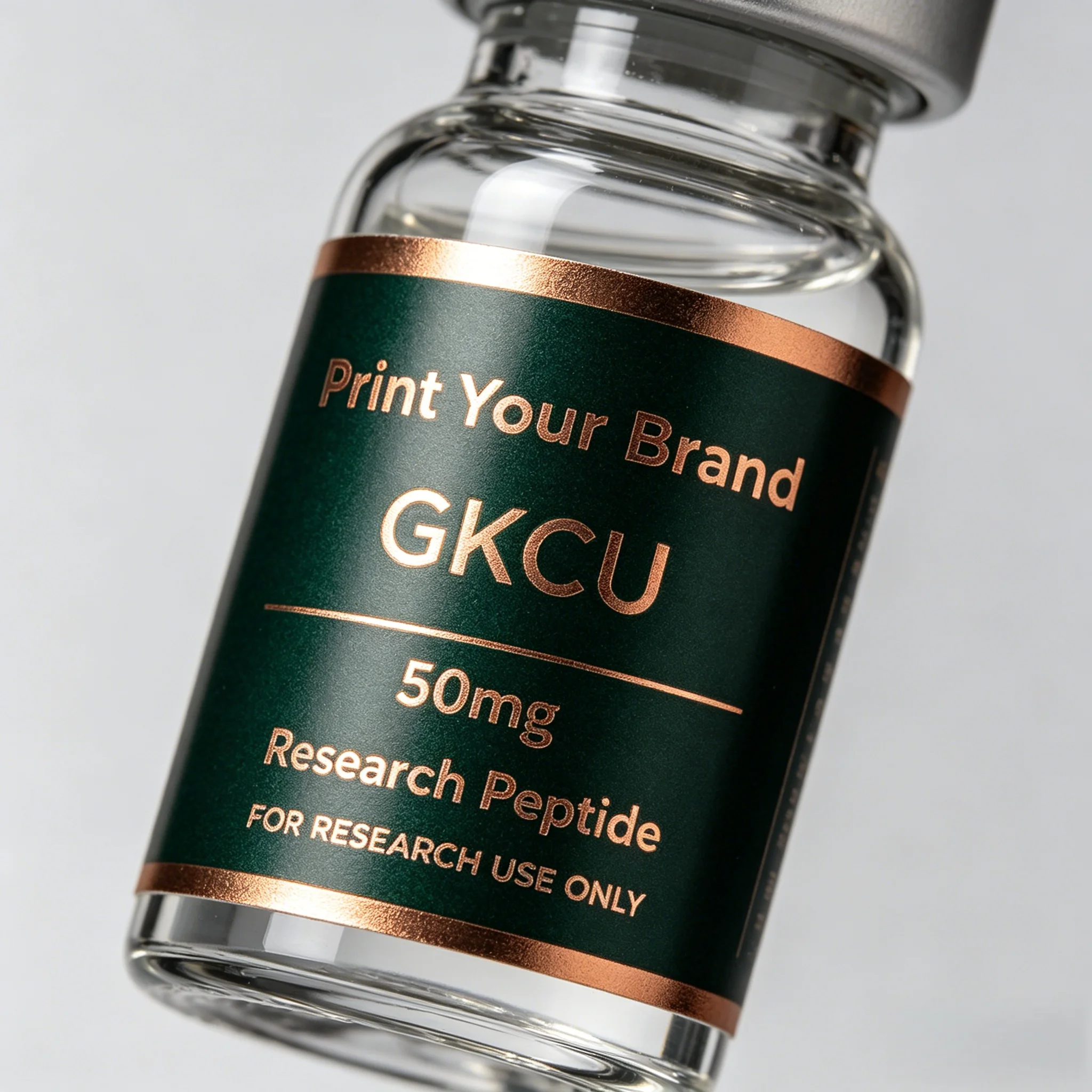 Custom gold foil stickers for 3ml/5ml/10ml supplement bottles,waterproof HD scratch-resistant labels for beauty & medical use