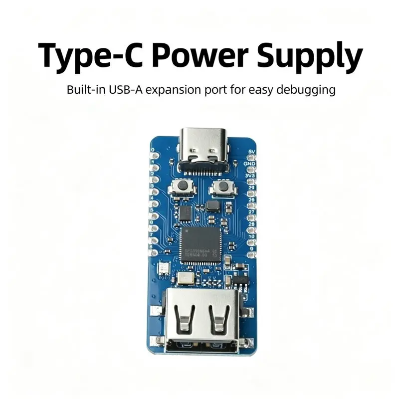 【VALUE MONEY】RP2350-USB-A Microcontroller Board For Raspberry Pi