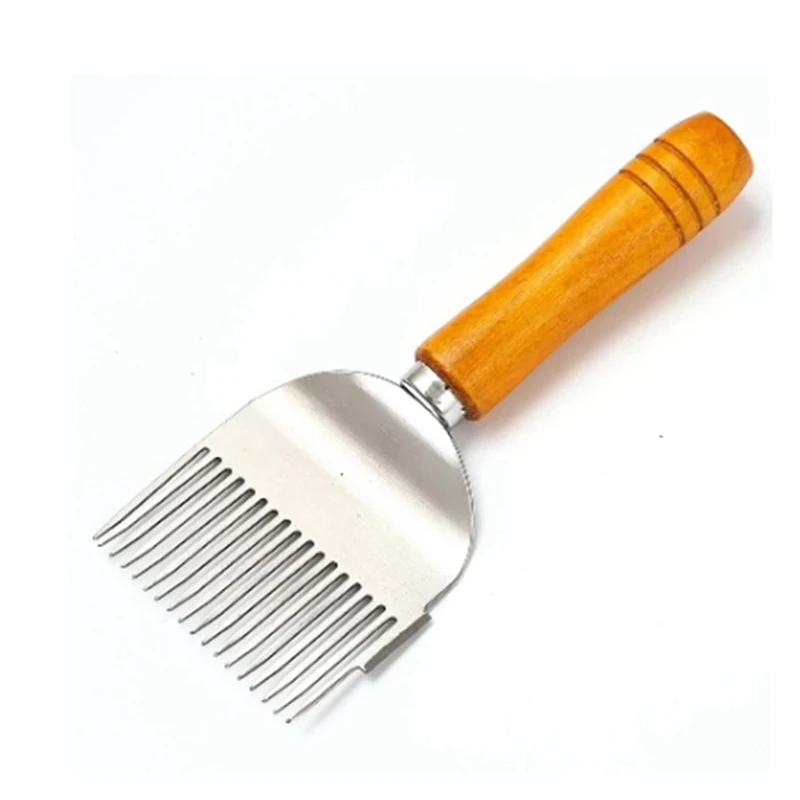 1 Pc Beekeeper Honey Wooden Handle Comb Honey Pin Needle Honey Cut Uncapping Forks 17 Root BEE Fork Easy Install