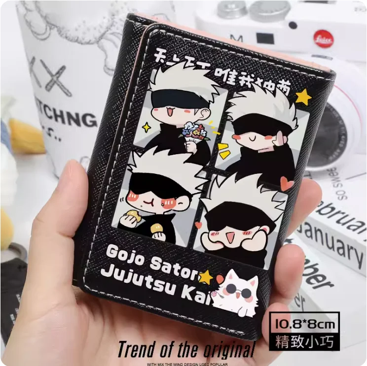 Anime Jujutsu Kaisen Satoru Gojo Fashion Wallet PU Purse Card Coin Hasp Money Bag Cosplay Gift B151