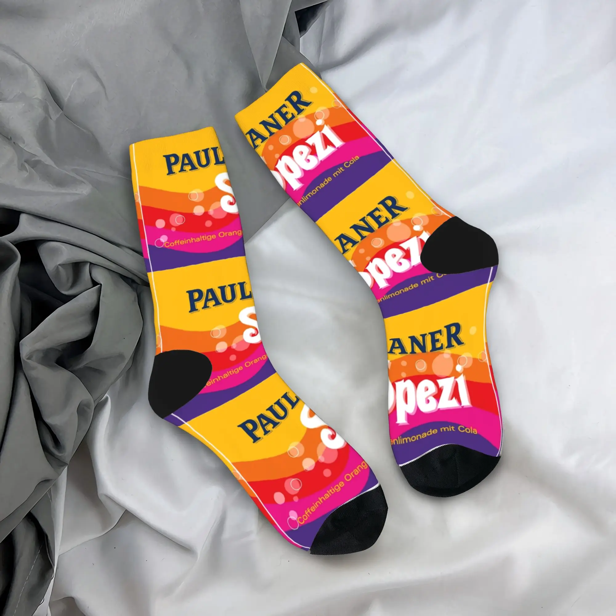Paulaner Spezi Socks  Anti Sweat Stockings Men's High Quality Outdoor Socks Spring Funny Design Socks