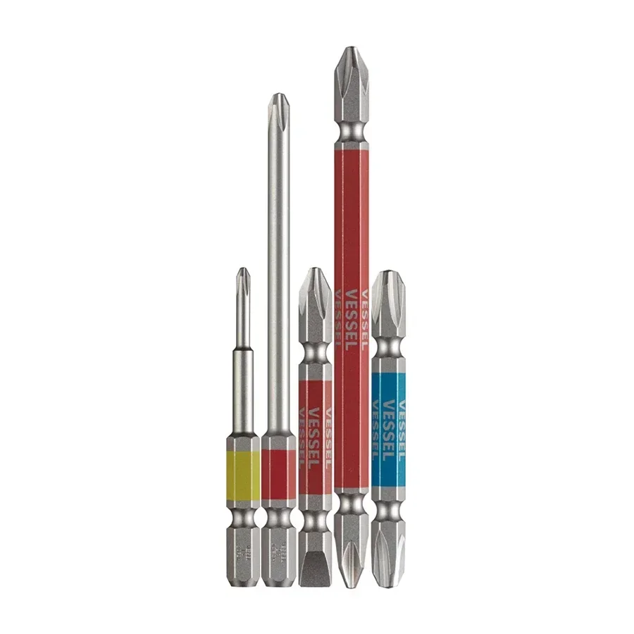 VESSEL GS5P Series 5PCS 6 35mm Metal Drill Bits Set Screwdriver Bit Hand Tool Accessories GS5P 01